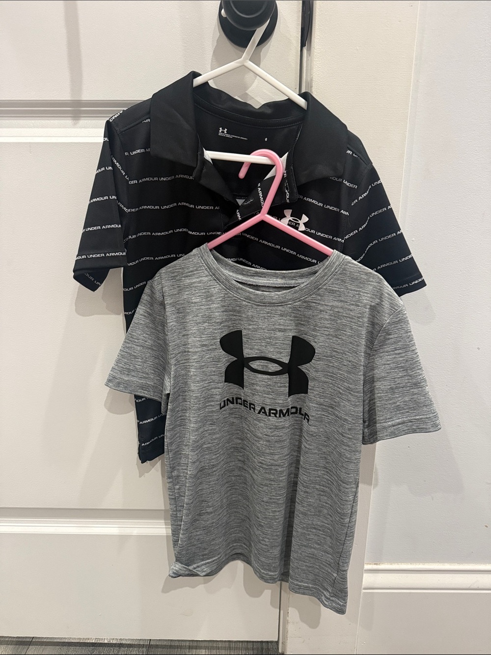 BUNDLE-Under Armour Kids' Short Sleeve Tee Duo - Gray & Black